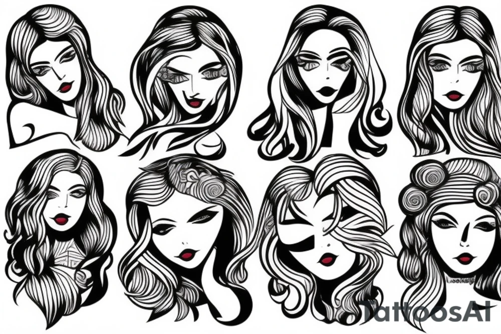 Girl in car tattoo idea