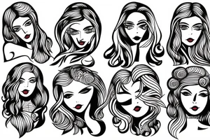 Girl in car tattoo idea