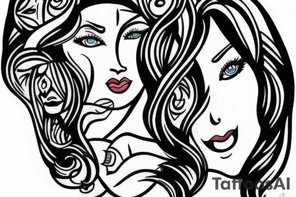 Girl in car tattoo idea