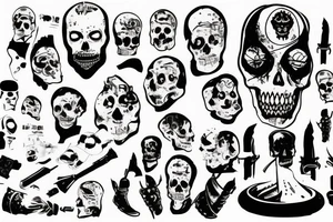Osovets fortress, attack of the dead, Russian soldier with a bloody bandage on his face tattoo idea