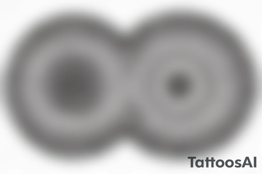 Ethnic sun, rounded ray of light, spiral inside, round shape between rays tattoo idea