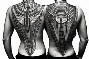 Egypt back tattoo idea