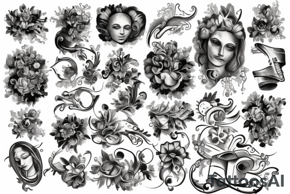 italian fresco tattoo idea