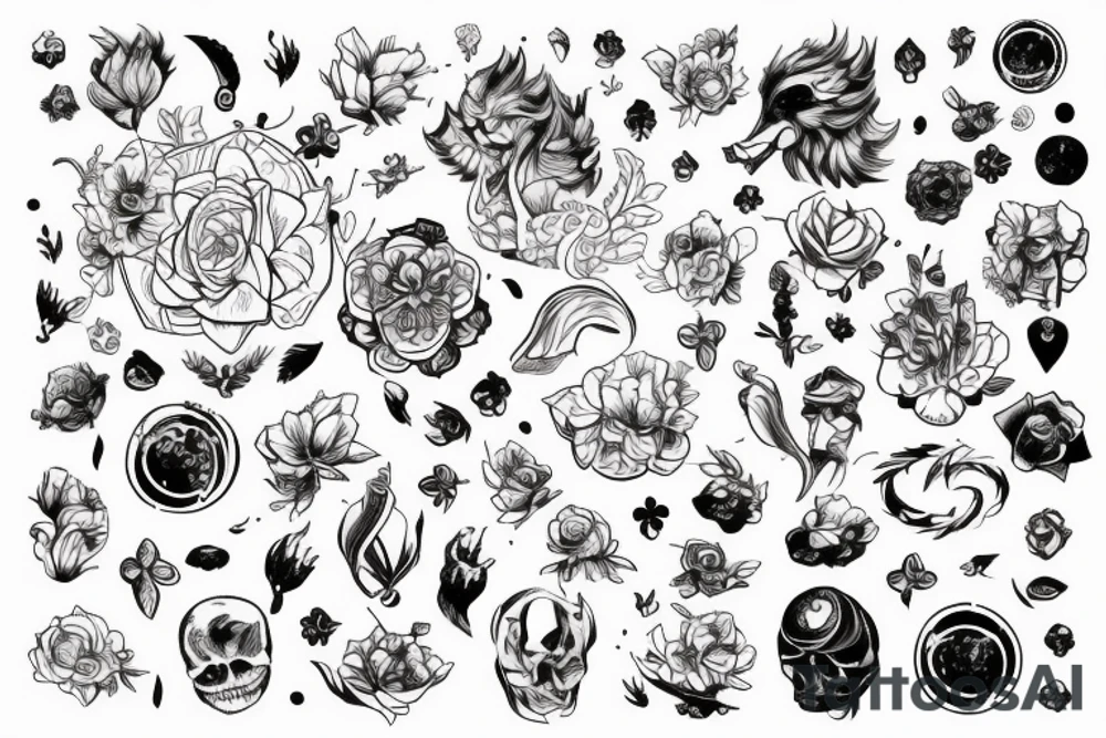 космическая геометрия tattoo idea