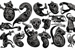 Rat with gun tattoo idea