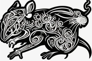 Rat with gun tattoo idea