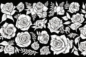 Ram with flowers tattoo idea