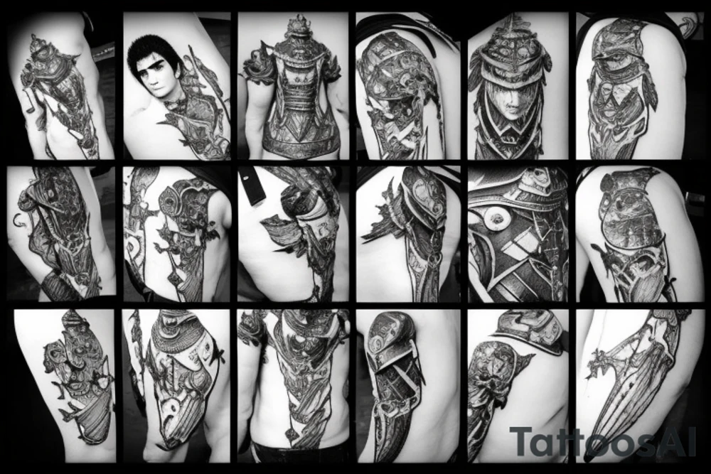 Guts in berserk armour tattoo idea