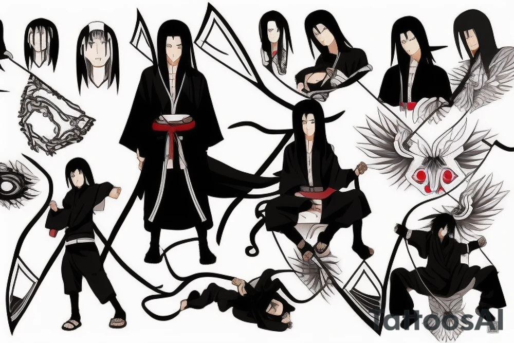 uchiha itachi tattoo idea