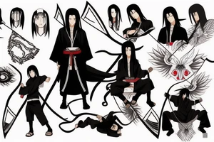 uchiha itachi tattoo idea