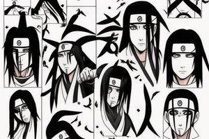 uchiha itachi tattoo idea