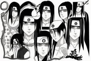 uchiha itachi tattoo idea