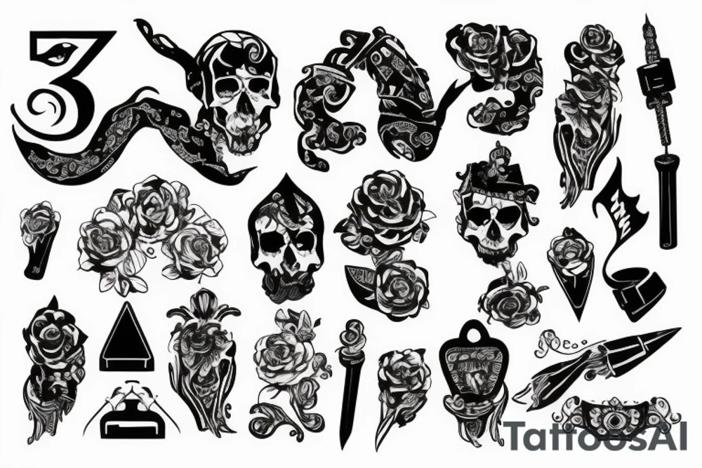 Дракон 3д tattoo idea