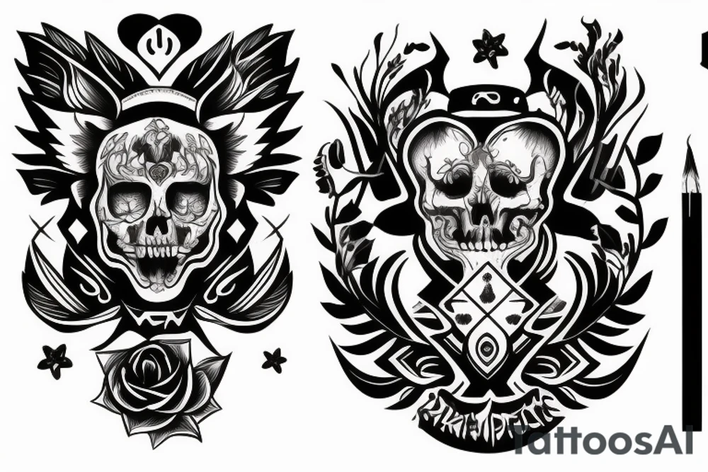 Дракон 3д tattoo idea