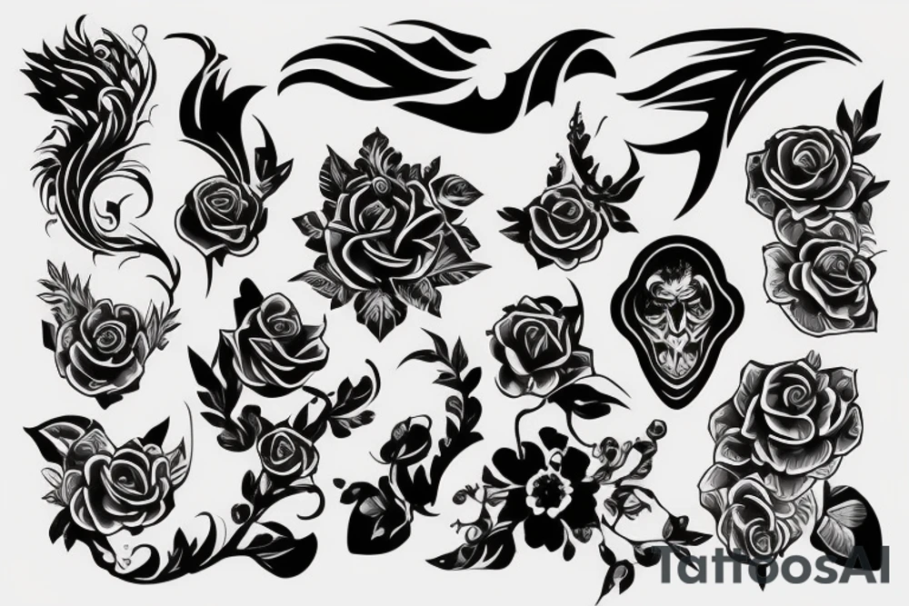 Дракон tattoo idea