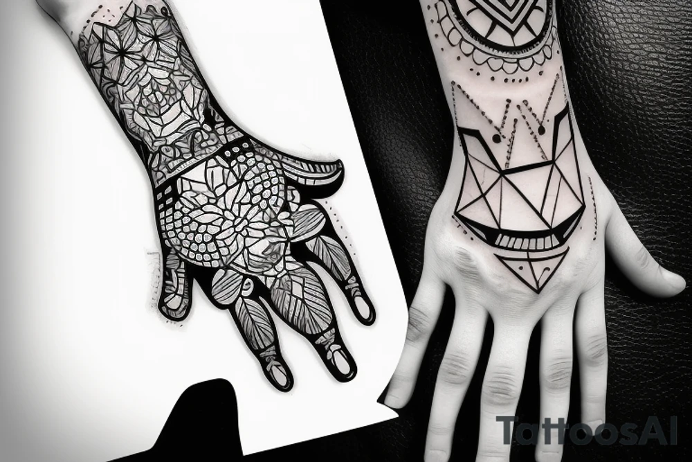 light on the hand tattoo idea