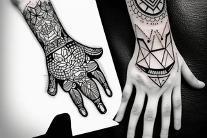 light on the hand tattoo idea