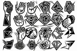 light on the hand tattoo idea