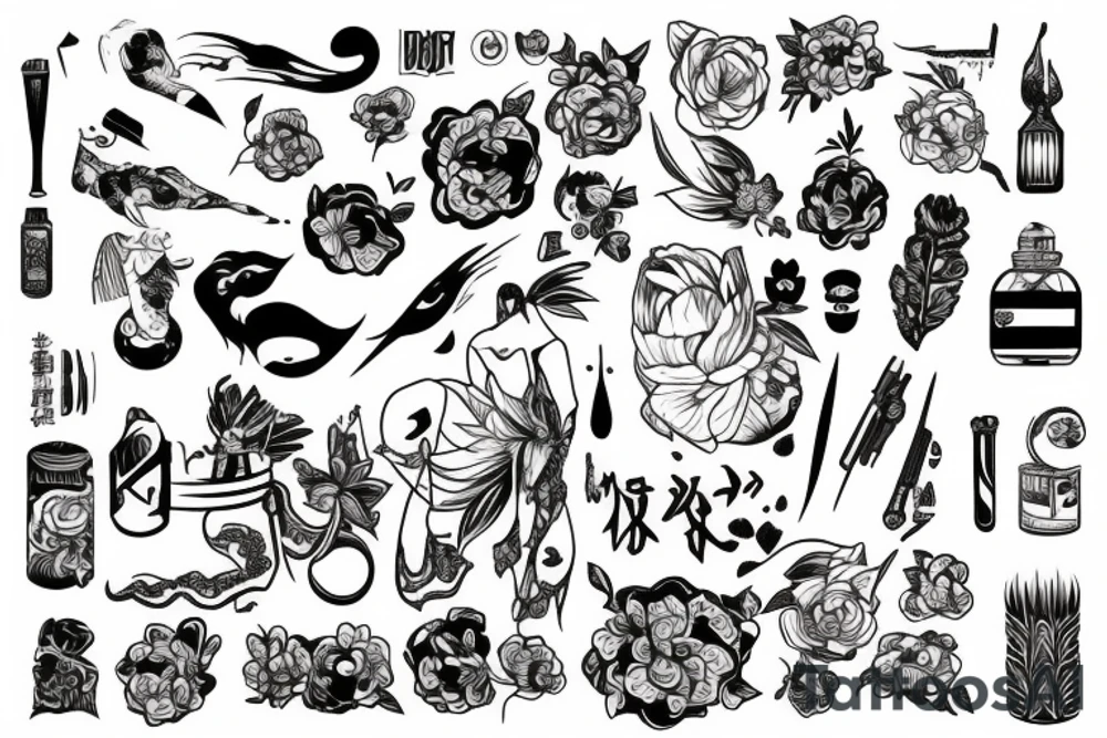 Дракон tattoo idea
