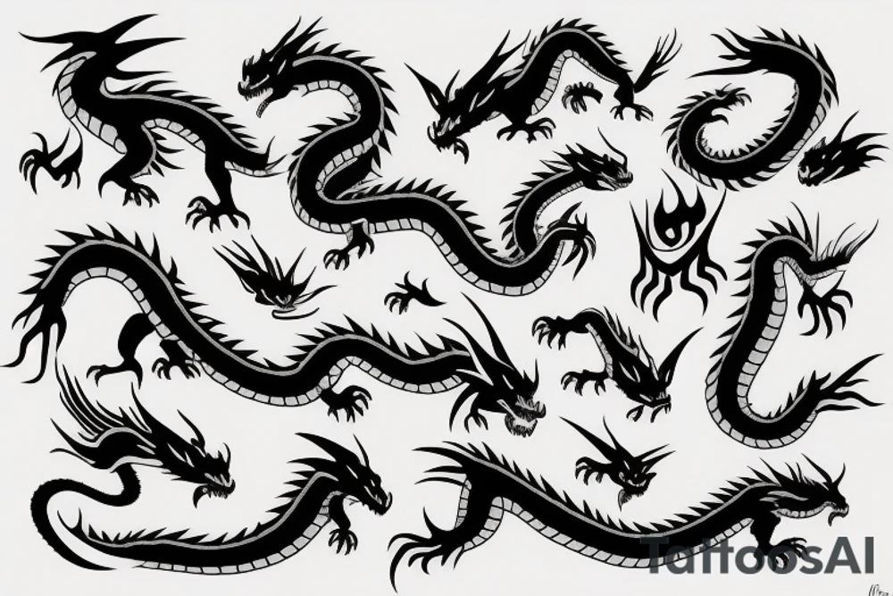 Dragon tattoo idea