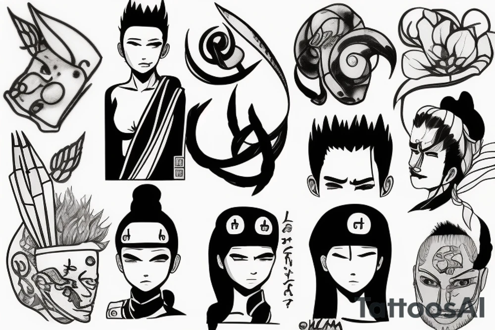 shikamaru nara tattoo idea