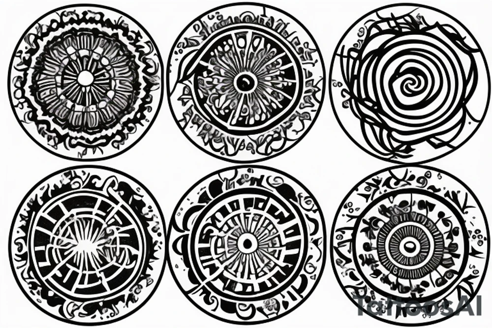 going in circles tattoo idea