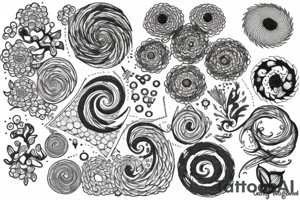 going in circles tattoo idea