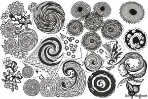 going in circles tattoo idea