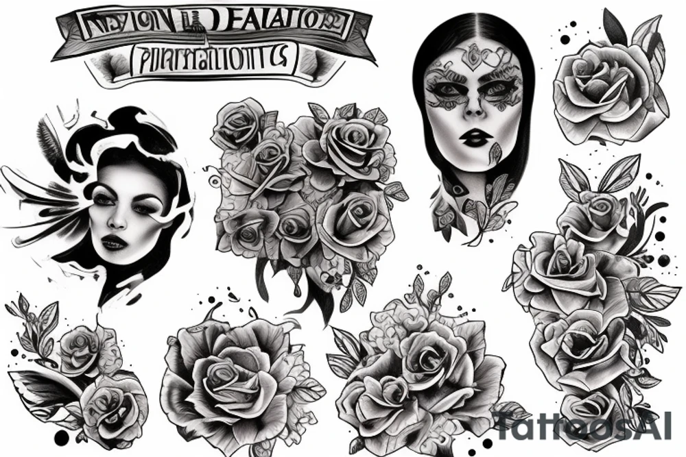 Профиль индейца tattoo idea