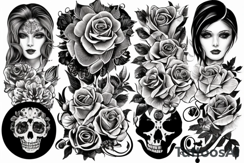 Профиль индейца tattoo idea
