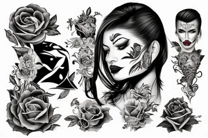 A mirror displaying both sides of a person, the good and the evil tattoo idea