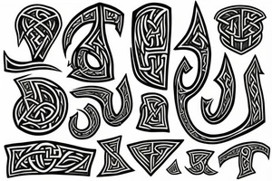 viking runes tattoo idea