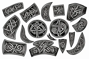 viking runes tattoo idea