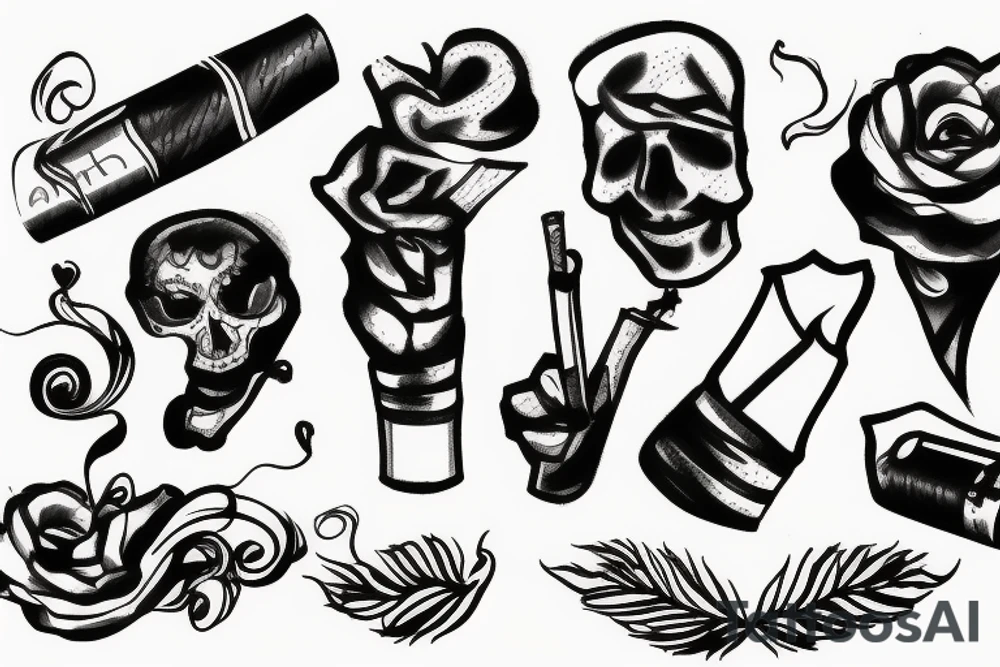 cigarette tattoo idea