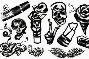 cigarette tattoo idea