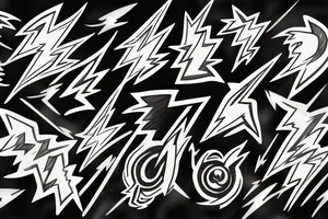 lightning bolts tattoo idea