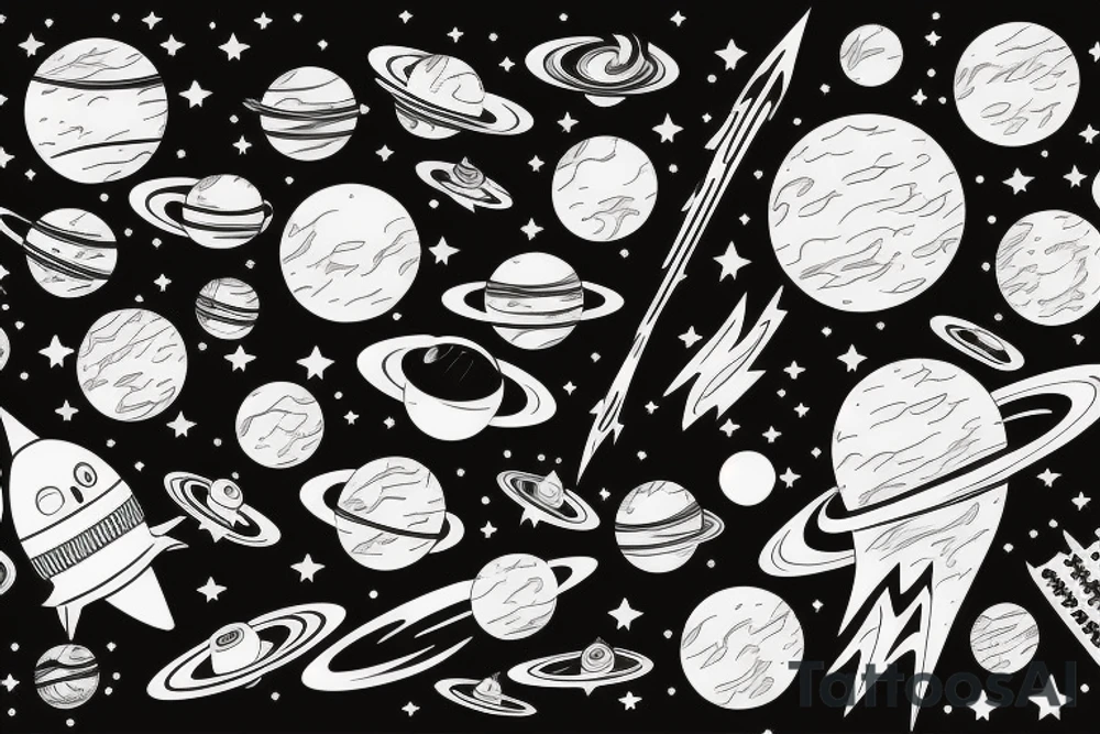 Space tattoo idea