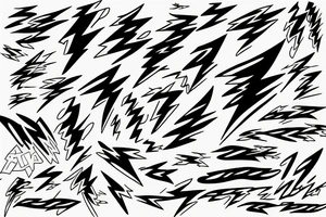 lightning bolts tattoo idea