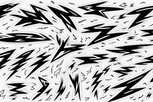lightning bolts tattoo idea