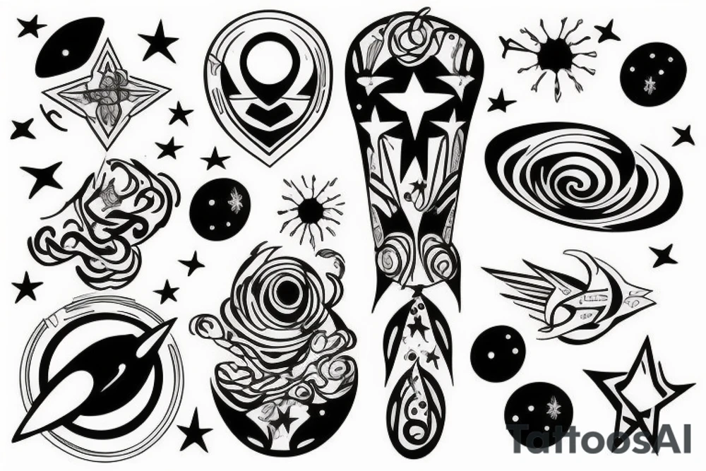 Space tattoo idea