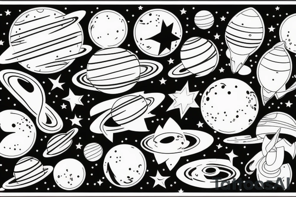 Space tattoo idea