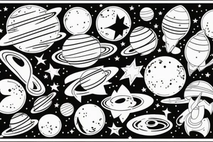Space tattoo idea