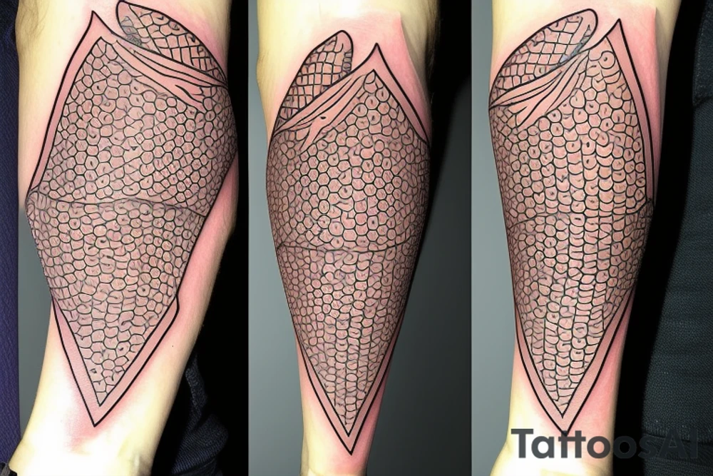 a fish on a scateboard tattoo idea