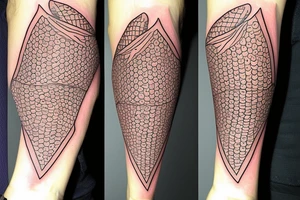 a fish on a scateboard tattoo idea