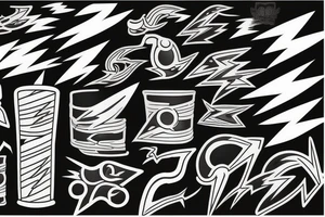 lightning bolts tattoo idea