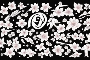 Sakura, falcon, winter tattoo idea