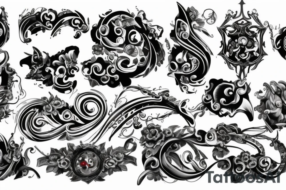 scroll tattoo idea