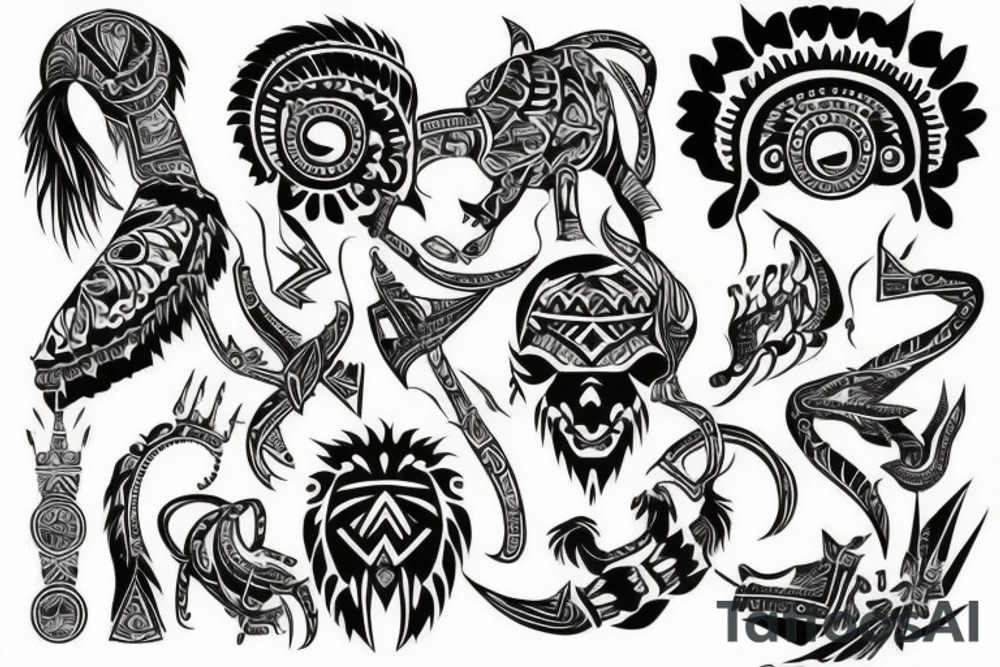 Абстракция tattoo idea
