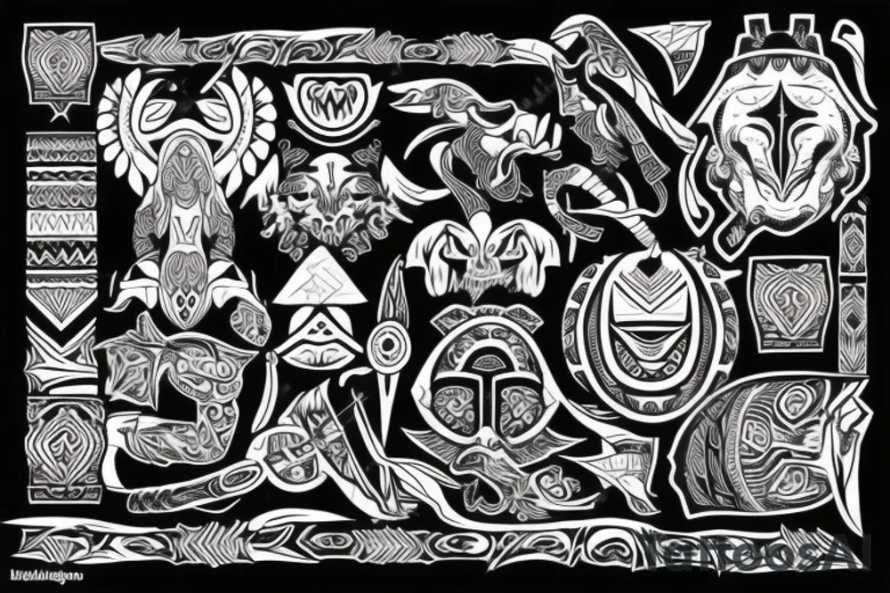 Абстракция tattoo idea