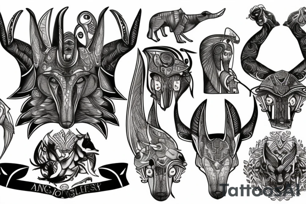 Anubis tattoo idea